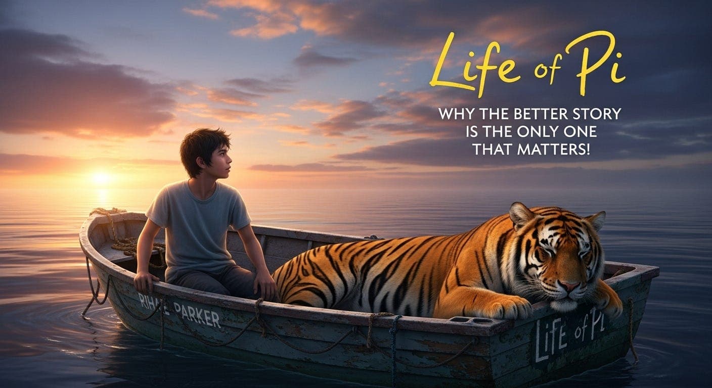 10 insights from a movie, "Life of Pi": Why the Better Story is the Only One That Matters!